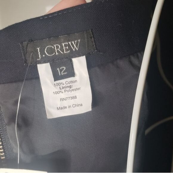 NWT J. Crew Allura Sheath Dress in Navy Size 12 - Picture 6 of 8